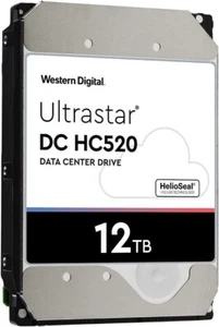 WD Ultrastar DC HC520 HUH721212ALE604 Hard Drive 12TB (RECERTFIED SEALED FROM WD - Picture 1 of 1