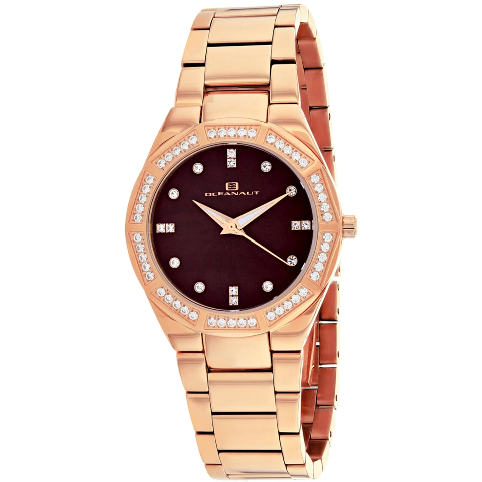 Reloj pulsera Oceanaut para mujer Athena marrón madreperla esfera OC0256 Foto 1 de 1