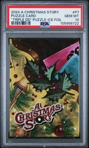 PSA 10 2024 Cryptozoic A Christmas Story Logo Ice Foil Triple Dog Dare Puzzle/40 - Picture 1 of 3