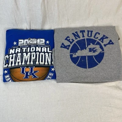 2-британские футболки Kentucky Wildcats для взрослых L NCAA 2012 национальные чемпионы баскетбол - Изображение 1 из 4