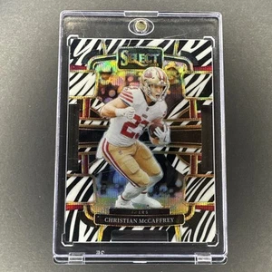 Christian McCaffrey 2023 Panini Select Zebra Die Cut #88 - Picture 1 of 3