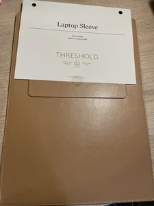 Threshold: Faux Suede Laptop Sleeve with Built-In Mouse Pad Brown(E) - Picture 1 of 5