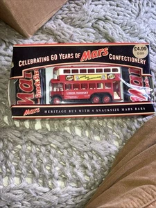 Lledo Heritage Bus Celebrating 60 Years of Mars. Includes 4 Original Mars Bars! - Picture 1 of 2