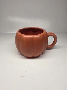 3D Orange Pumpkin Mug 19 Oz Fall Autumn Harvest Thanksgiving Halloween Rustic - Picture 1 of 3
