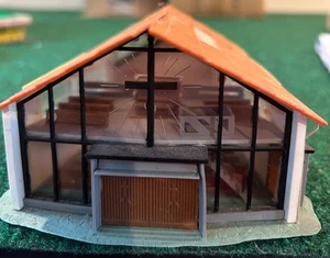 Faller B-235 HO Scale Model Building Modern Church preassembled No Box - Picture 1 of 4