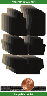 Juego de alfombrillas clásicas personalizadas para Lincoln MKT 2010-2019 (5 piezas) #W0D Foto 1 de 4