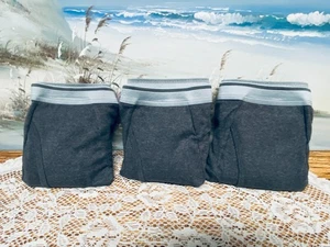 {3} Wearever Men's Incontinence Briefs/Underwear XL ~ Gray Washable Briefs - Picture 1 of 4