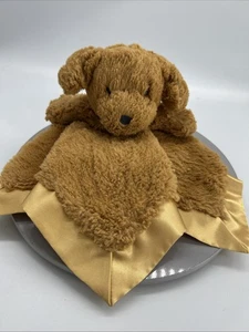 Target Cloud Island Brown Puppy Dog Plush Satin Lovey Security Blanket - Picture 1 of 8