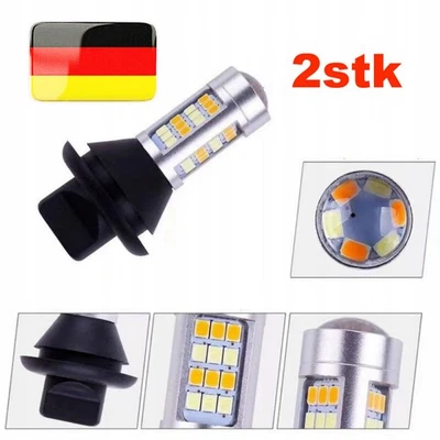 2X LED Scheinwerfer Auto KFZ DRL PY21W BA15s Licht Tagfahrlicht Blinker AUTOMAT - Bild 1 von 4