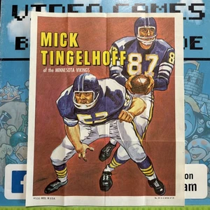 1970 TOPPS MINI POSTER MICK TINGELHOFF #20 VIKINGS - Foto 1 di 1