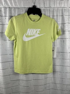 NWT Nike Little Boy's T-Shirt Short Sleeve Futura Evergreen Lemon Twist Size 7 - Picture 1 of 6