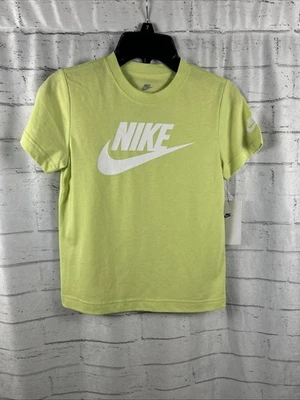 NWT Nike Little Boy's T-Shirt Short Sleeve Futura Evergreen Lemon Twist Size 6 - Image 1 of 4