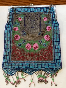 Vintage Flapper 1920s Beaded Purse - Excellent Condition - Picture 1 of 10