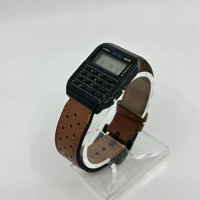 Casio Watch Calculator Men Black 3208 CA-53W Alarm Chronograph Digital WR - Image 1 of 4