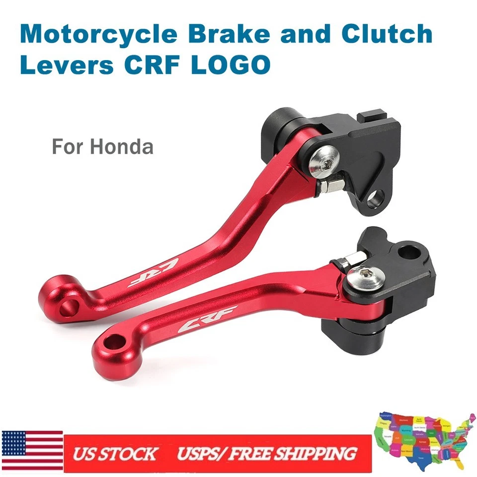 Para HONDA CRF125F CRF125FB Rueda Grande Motocicleta Palancas de Freno y Embrague LOGO CRF Foto 1 de 4