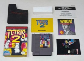 NES Nintendo - Tetris 2 - CIB Complete in Box w/ Manual - Clean Box / Tested