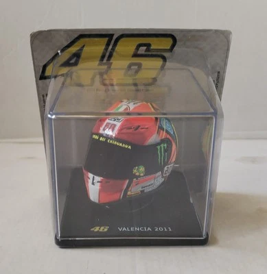 CASCO AGV TECH VALENCIA 2011, 1/5 MOTOGP, VALENTINO ROSSI, ALTAYA Foto 1 de 4