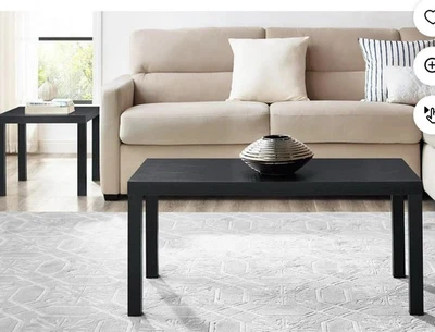 Mainstays Parsons Coffee Table Black Traditional Rectangle NewFree Shipping US - Image 1 of 2