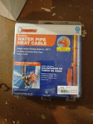 Kit de cable de calor eléctrico automático Frost King 30 pies 7 vatios por pie 120 V Foto 1 de 3
