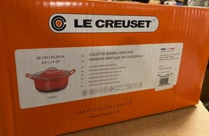 Le Creuset Modern Heritage 5-Qt 10.25 in Round Dutch Oven CERISE - Picture 1 of 2