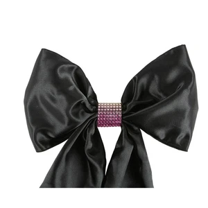 25 Rainbow Rhinestone Bow Covers - 8 Row - wedding chair sash reusable - Picture 1 of 5