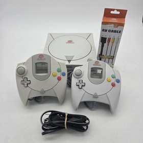 Sega Dreamcast Game Console Complete OEM Bundle HKT-3020 W/ 2 Controllers TESTED