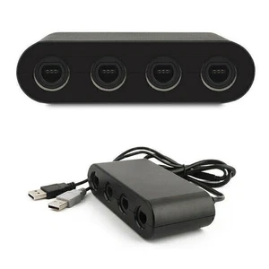 4-Port For GameCube Controller USB Adapter Converter For Nintendo Wii U & PC - Picture 1 of 5