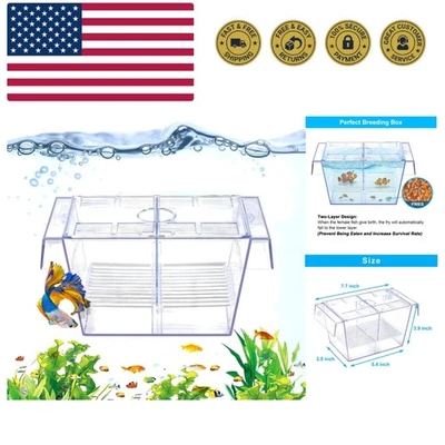 Caja de cría de peces acuario tanque de retención transparente caja de aislamiento de peces aclim... Foto 1 de 4