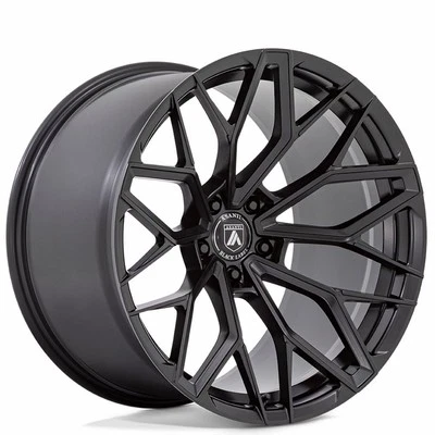 F22x9/R22x10.5"Staggered Asanti Wheels ABL-39 Mogul 5 Satin Black Flow Formed - Image 1 of 4
