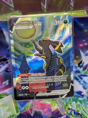 GENERATION ONE -Umbreon Vmax, After Skool Hobby Fan Made Art Set! #1! Mint - Image 1 of 4