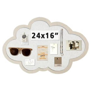 Cute Bulletin Board Felt Bulletin Board Push Pin Board 16 x 24 Inch Boho Desk... - Picture 1 of 8