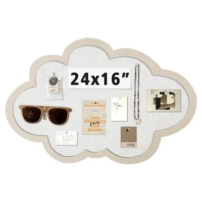 Cute Bulletin Board Felt Bulletin Board Push Pin Board 16 x 24 Inch Boho Desk... - Image 1 of 4