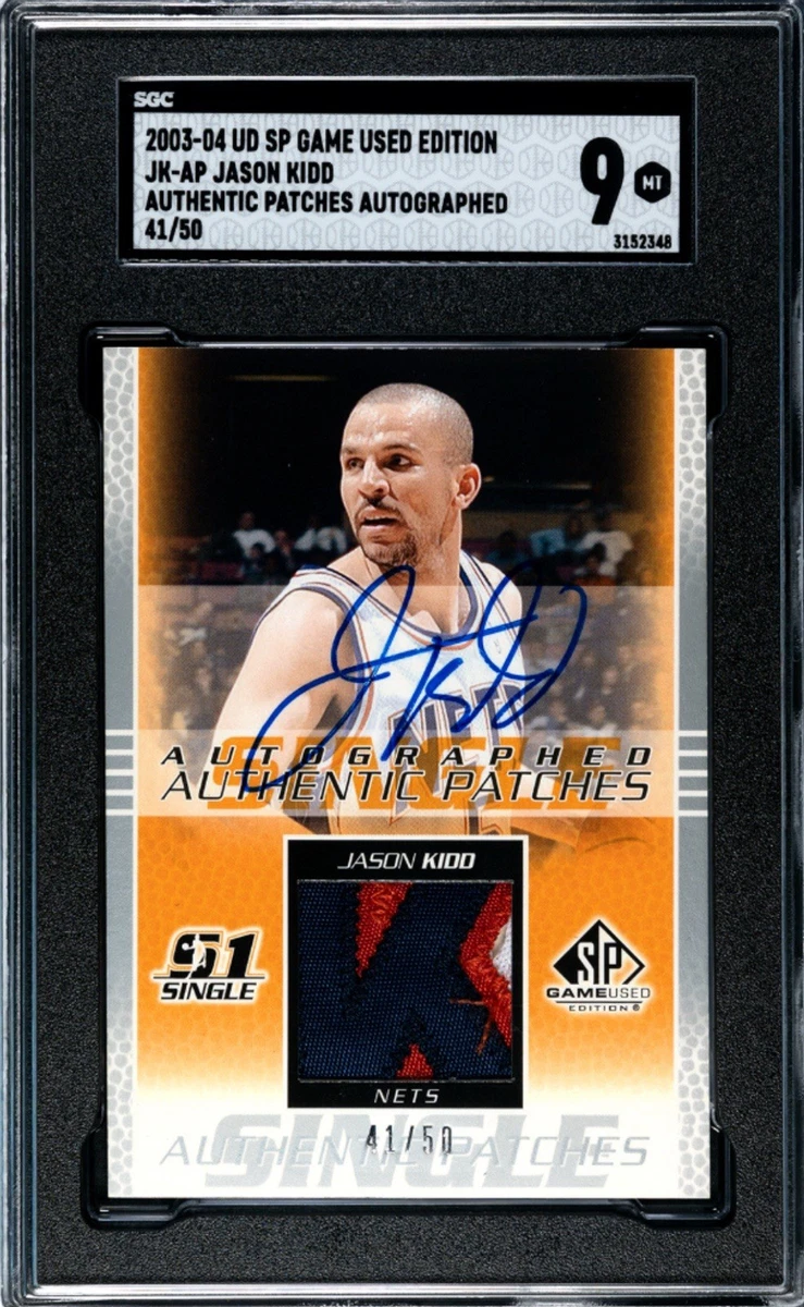 Upper Deck Jason Kidd Autographed Basketball Trading Cards