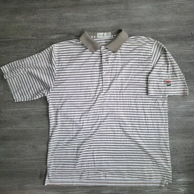 Polo de golf Fairway & Greene para hombre botón talla L caqui marrón cuello L.A.C.C. golf Foto 1 de 4