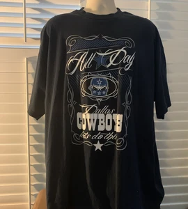 T-shirt uomo Dallas Cowboys cotone blu scuro homie tutto il giorno squadra calcio 3XL - Foto 1 di 9