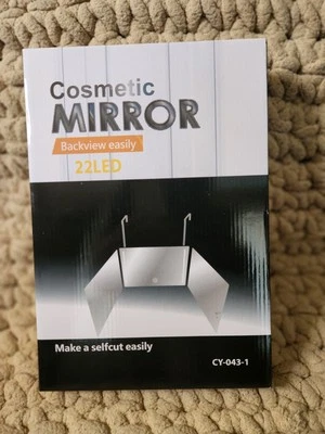 Cosmetic mirror back view easily 360 with 22 LED - Image 1 of 2