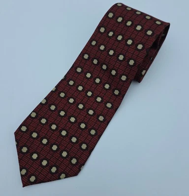 Guess Neck Tie Mens Multicolor Geometric Silk Woven Classic Made In USA Vintage - Image 1 of 4