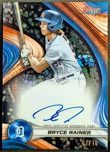 Bryce Rainer Autogramm 2024 Bowman's Best Black Refractor 01/10 SSP #B24-BRA - Bild 1 von 2