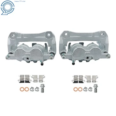 2× Front Brake Calipers w/ Bracket For Toyota Highlander 10-18 Sienna 2011-2018 Foto 1 de 4