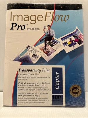 Transparency Film 100 Sheets Image Flow Pro by Labelon 8.5" X 11" - Image 1 of 2