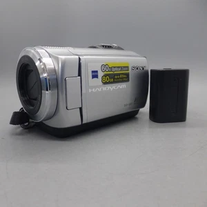 Sony Handycam DCR-SR57E Handheld High Definition Camcorder Silver Tested - Picture 1 of 8