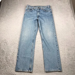 Pantalones de mezclilla Levis 505 naranja con lengüeta para hombre 33 (32x29) Reglaur recto lavado claro vintage - Imagen 1 de 15