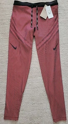 Meia-calça de corrida Nike Aeroswift Dri-FIT ADV FN3367-014 masculina nova com etiquetas preta vermelha - Imagem 1 de 4