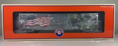 Lionel 6-85408 Support Our Troops Union Pacific LED Flag Boxcar #1943 O-Scale - Image 1 of 4