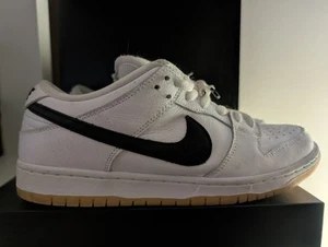 Nike SB Dunk Low Pro White Gum Sneakers Size 10.5M CD2563-101 - Picture 1 of 7