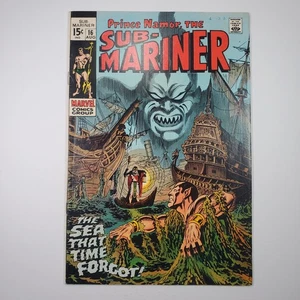 Marvel Comics Sub-Mariner #16 FN 1969 Namor Tigerhai Das Meer That Time Forgot - Bild 1 von 12