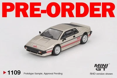 MINI GT #1109 Lotus Esprit Turbo Metallic Silver LHD Diecast Car - Image 1 of 4