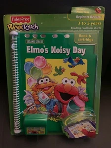 Fisher Price Sesame Street Elmo’s Noisy Day Power Touch Book and Cartridge New - Picture 1 of 1