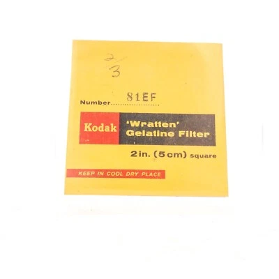 Kodak Wratten 50mm 2" Square Gelatin Filter - 8EF - Good Condition OT-5929 - Image 1 of 2