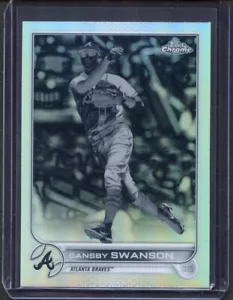 Dansby Swanson 2022 Topps Chrome NEGATIVE REF. #46 Atlanta Braves - Picture 1 of 2
